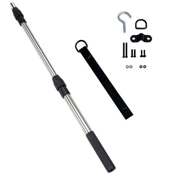 Premium Nonrust Steel Attic Ladder Drop Set Including Hook Rope And Locking Buckles