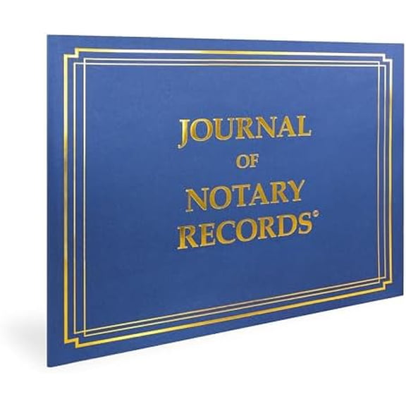Premium Notary Journal, Softcover, 140 Pages with 600 Entries, All States (NJ)$$Office