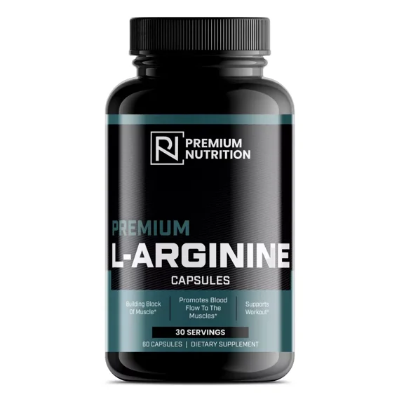 Premium Nutrition L-Arginine Capsules Reduce Burn During Intense Workouts 5 oz