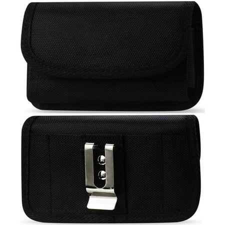 Premium Nylon Canvas Style Pouch Case with Belt Clip for Freestyle Libre/Freestyle Libre 2 (Continuous Glucose Monitor)