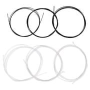 Premium Nylon Guitar Strings for Classical Guitars Replacement Parts, Durable Musical Instrument Accessory with Clear Timbre, Black and White, 3.9 inches / 10 cm, 6 Pieces Per Pack