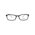 thumbnail image 1 of Premium Optical Quality Narrow Rectangular Horn Rim Eyeglasses Frame Matte Black, 1 of 4
