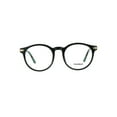 thumbnail image 1 of Premium Optical Quality Plastic Round Horn Rim Eyeglasses Frame Shiny Black, 1 of 4