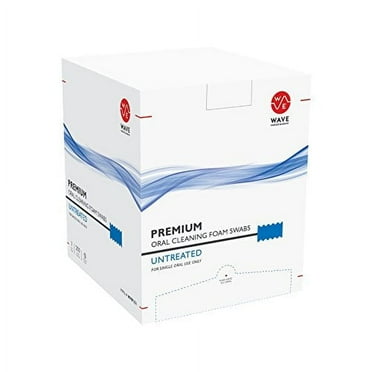 Premium Oral Swabs, Swabsticks, Blue, 250 Count