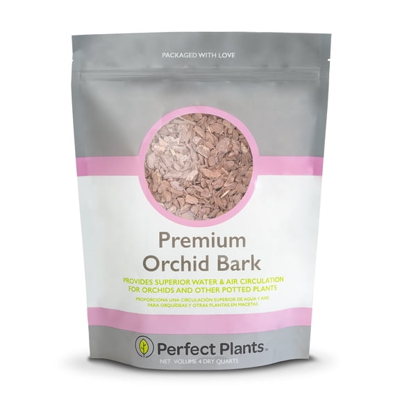 Premium Orchid Bark 4qt. | Pine Mix for Epiphytic Plants | Base for Orchid Potting Soil