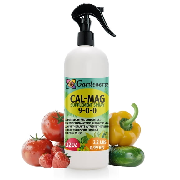 ⭐ 𝐁𝐄𝐒𝐓𝐒𝐄𝐋𝐋𝐄𝐑 Premium Organic Cal-MAG Growing Fertilizer Spray: High-Grade Calcium, Magnesium & Iron Plant Supplement - Corrects Plant Deficiencies with Essent (9-0-0 NPK) - [32 OZ / 1 Quart]