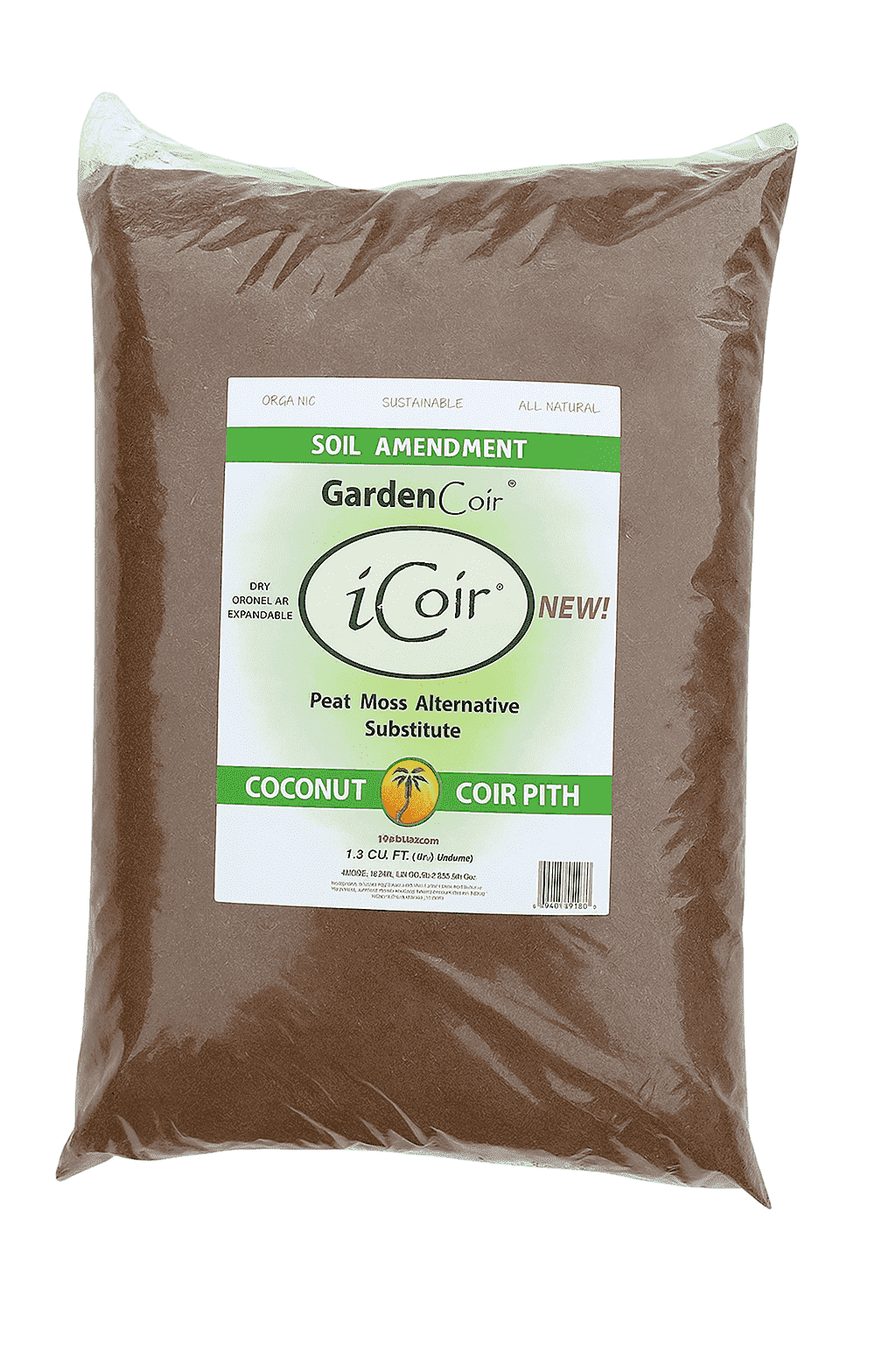 Organic Coconut Coir for Gardening – 15 lb Bag, All-Natural & Sustainable Soil Amendment