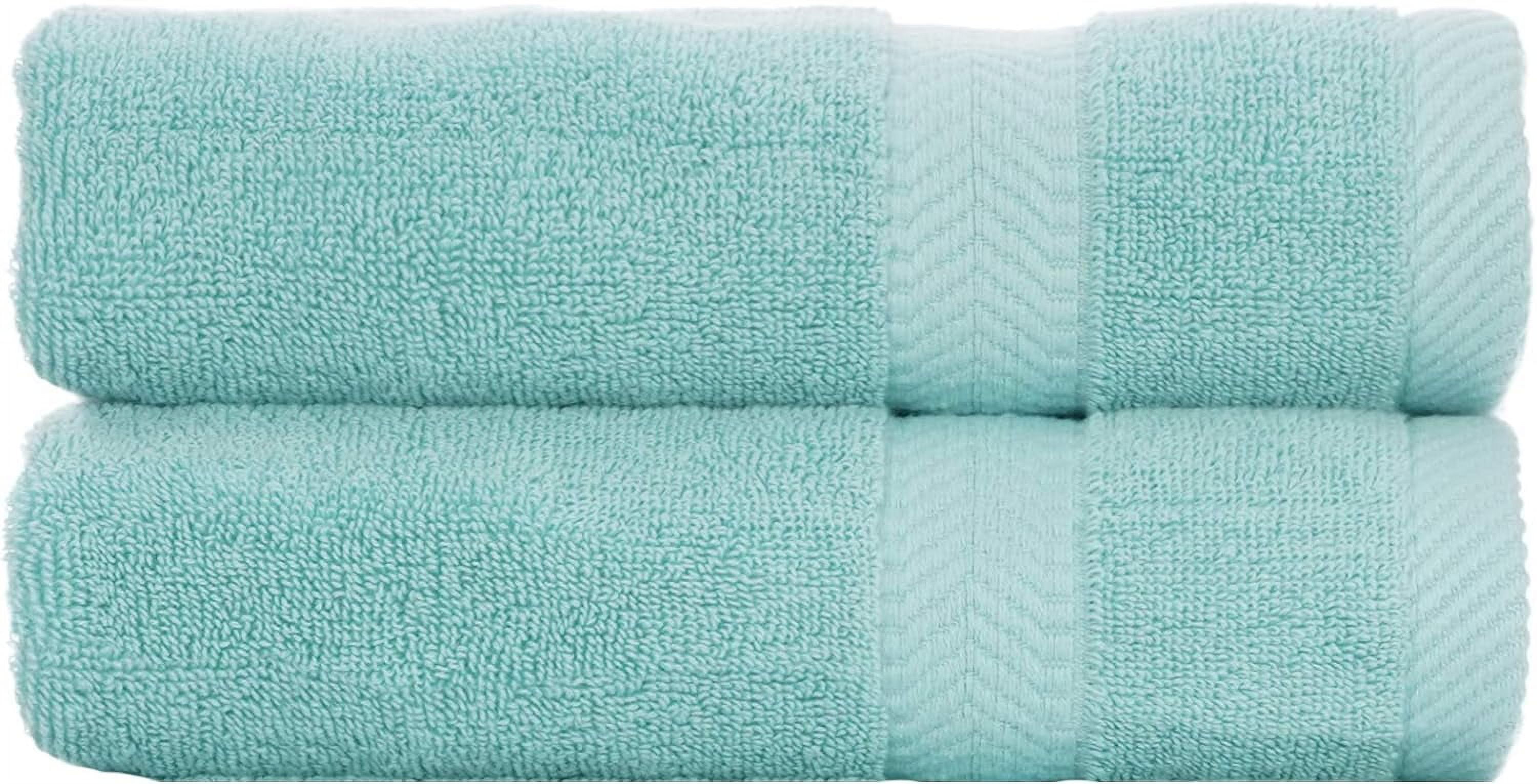 Premium Organic Cotton Bath Towels Plush Feather Touch Quick Dry Bath Sheet  Eco Friendly Towel 100% Cotton Loop Terry, Eggplant Set of 2