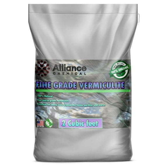 Premium Organic Fine Vermiculite, 2 Cu Ft (51 Quarts)  Soil Amendment for Orchids, Mushrooms, Seedlings & Moisture Retention
