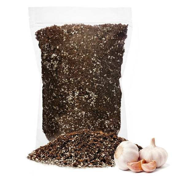 ⭐ Premium Organic Potting Soil for Garlic - (1 Quart Bag)