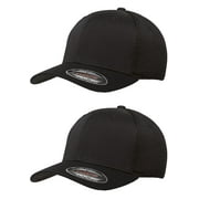 Premium Original Flexfit Ultrafibre Mesh 6533 Fitted Cap 2-Pack - VALUE PACK
