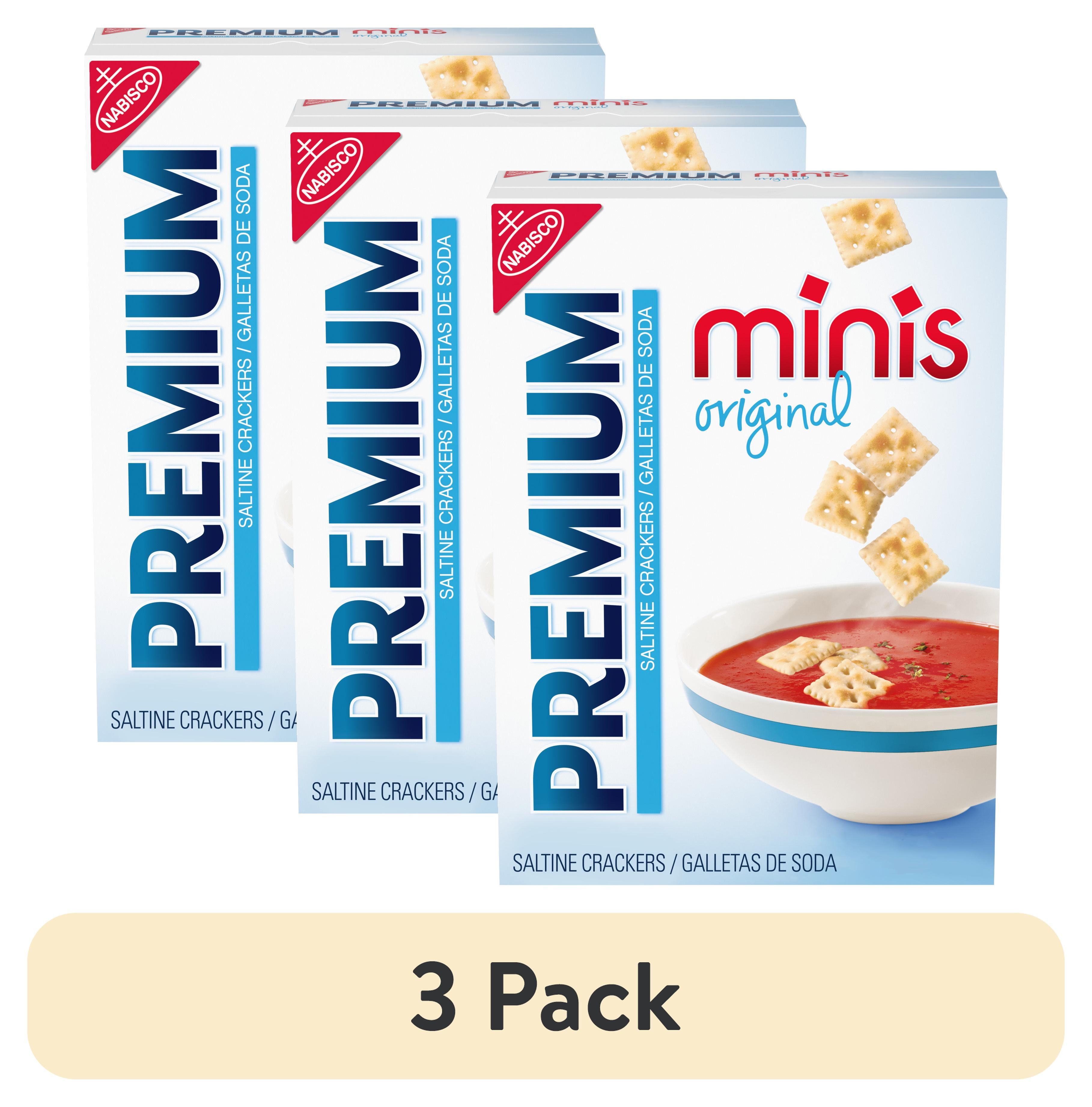 (3 pack) Premium Original Mini Saltine Crackers, 11 oz - Walmart.com