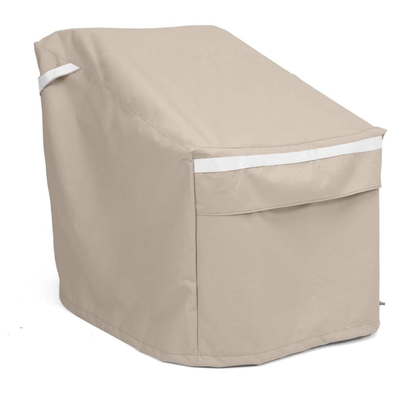 Premium Outdoor Chair Cover - Weather Resistant Polyester with Drawcord, Patio Furniture Protector, 26W x 34D x 35H, Clay