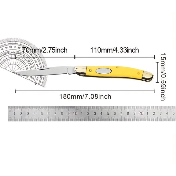 Premium Outdoor Multifunctional Folding Copper Knife, Portable for Camping, Meat Cutting, Branch Pruning  Fruit Slicing, Ideal Kitchen Utensil  Gift for Men