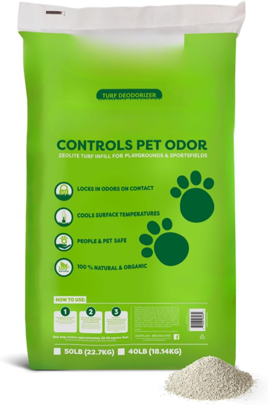 Premium Outdoor Odor Infill 40lbs. Bag Eliminates Pet Urine Odors