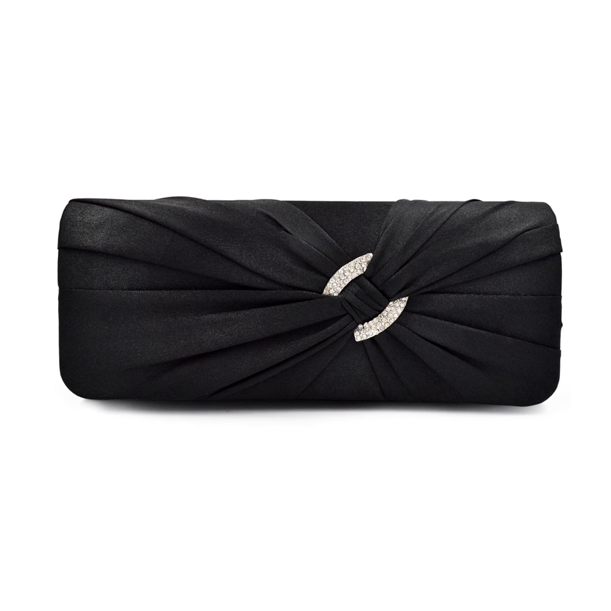 Black Cloth With Rhinestones Evening Bag / Clutch / Purse by 