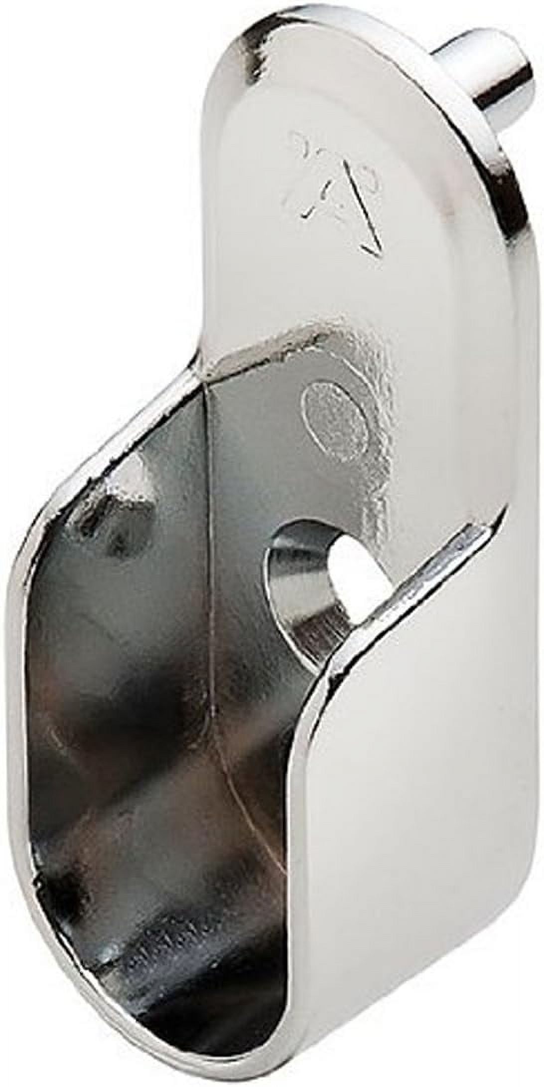 Premium Oval Wardrobe Closet Rod With End Supports (4 Pack) Inch