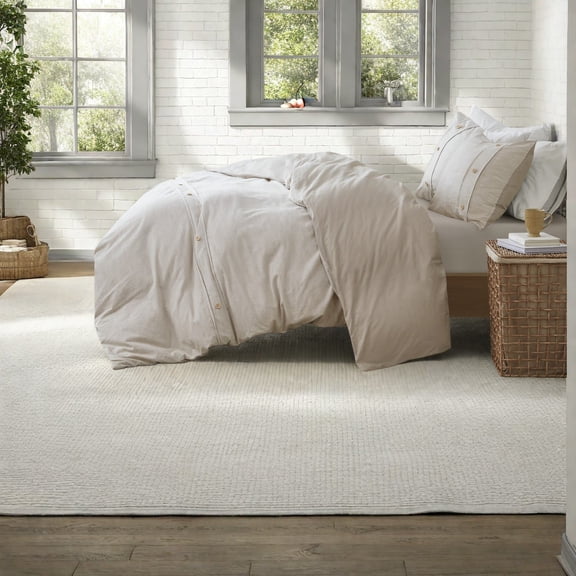 Premium Oversized Organic Cotton Bedding Sets King/Cal King Farmhouse Style