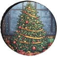 thumbnail image 1 of Premium Oxford Cloth Tire Cover - Christmas Scene Universal Fit Spare Wheel Protector for SUV, Truck, RV - Weather-Resistant, Dustproof, and UV Protection - Easy Installation - Ideal for Outdoor Use, 1 of 10