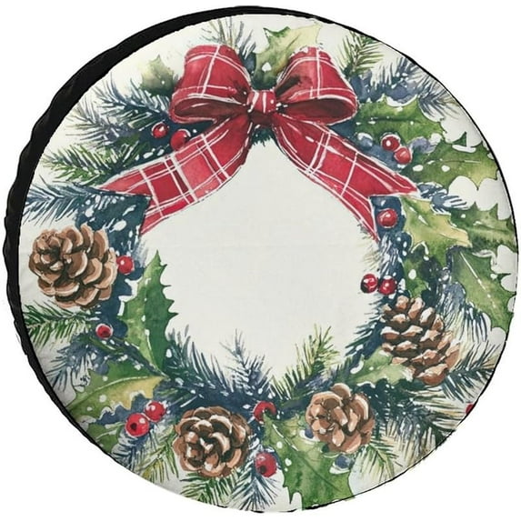 Premium Oxford Cloth Tire Cover - Christmas Tree Universal Fit Spare Wheel Protector for SUV, Truck, RV - Weather-Resistant, Dustproof, and UV Protection - Easy Installation - Ideal for Outdoor Use