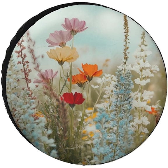 Premium Oxford Cloth Tire Cover - Nature Landscape Universal Fit Spare Wheel Protector for SUV, Truck, RV - Weather-Resistant, Dustproof, and UV Protection - Easy Installation - Ideal for Outdoor Use