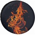 thumbnail image 1 of Premium Oxford Cloth Tire Cover - Raging Fire Universal Fit Spare Wheel Protector for SUV, Truck, RV - Weather-Resistant, Dustproof, and UV Protection - Easy Installation - Ideal for Outdoor Use, 1 of 10
