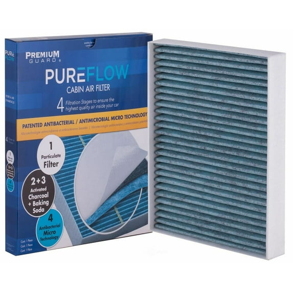 PG Cabin Air Filter PC4068X | Fits 2011-2019 Ford Explorer, 2009-2019 Taurus, Flex, 2019-2023 Chevrolet Aveo, 2013-2019 Ford Police Interceptor Utility, 2010-2016 Lincoln MKS