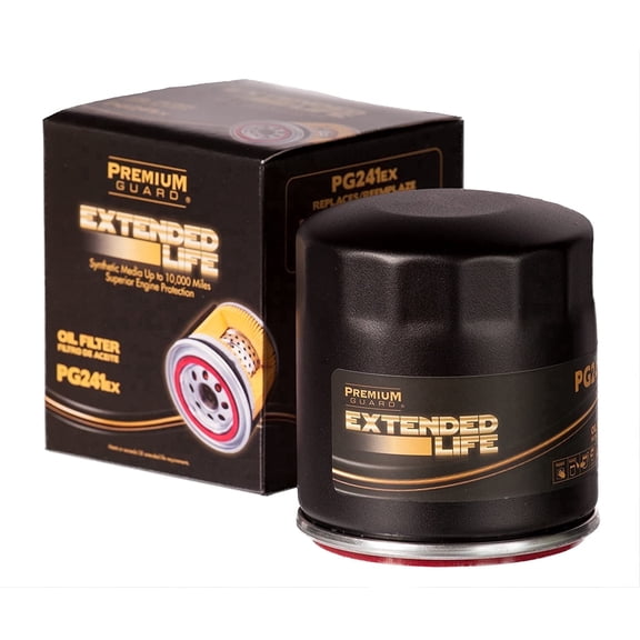 PG PG241EX Extended Performance Oil Filter | Fits 2005-2018 Ford Focus 2.0L; 2017-2026 Escape 1.5L, International LT625 14.9L; 2005-2015 Toyota Tacoma 4.0L; 2010-2020 Fusion 2.5L
