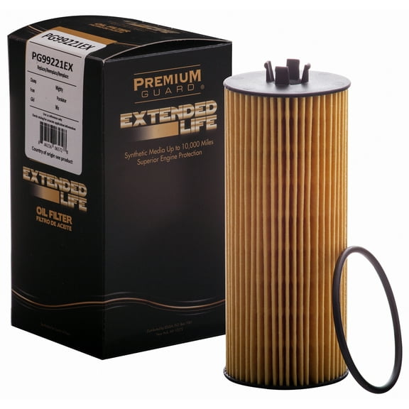Premium Guard Extended Life Oil Filter up to 10k Miles PG99221EX | Fits 2019-2025 Mercedes-Benz G63 AMG, 2016-2024 G550, 2020-2025 GLS580, 2021-2025 GLE63 AMG S, GLS63 AMG, Maybach GLS600