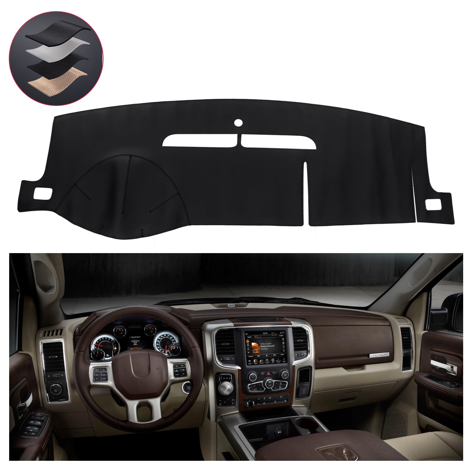 DPT Motorsports Dash Cover Cap For 2007-2014 Chevy Tahoe, Suburban, GMC Yukon – Beige ABS Plastic Overlay