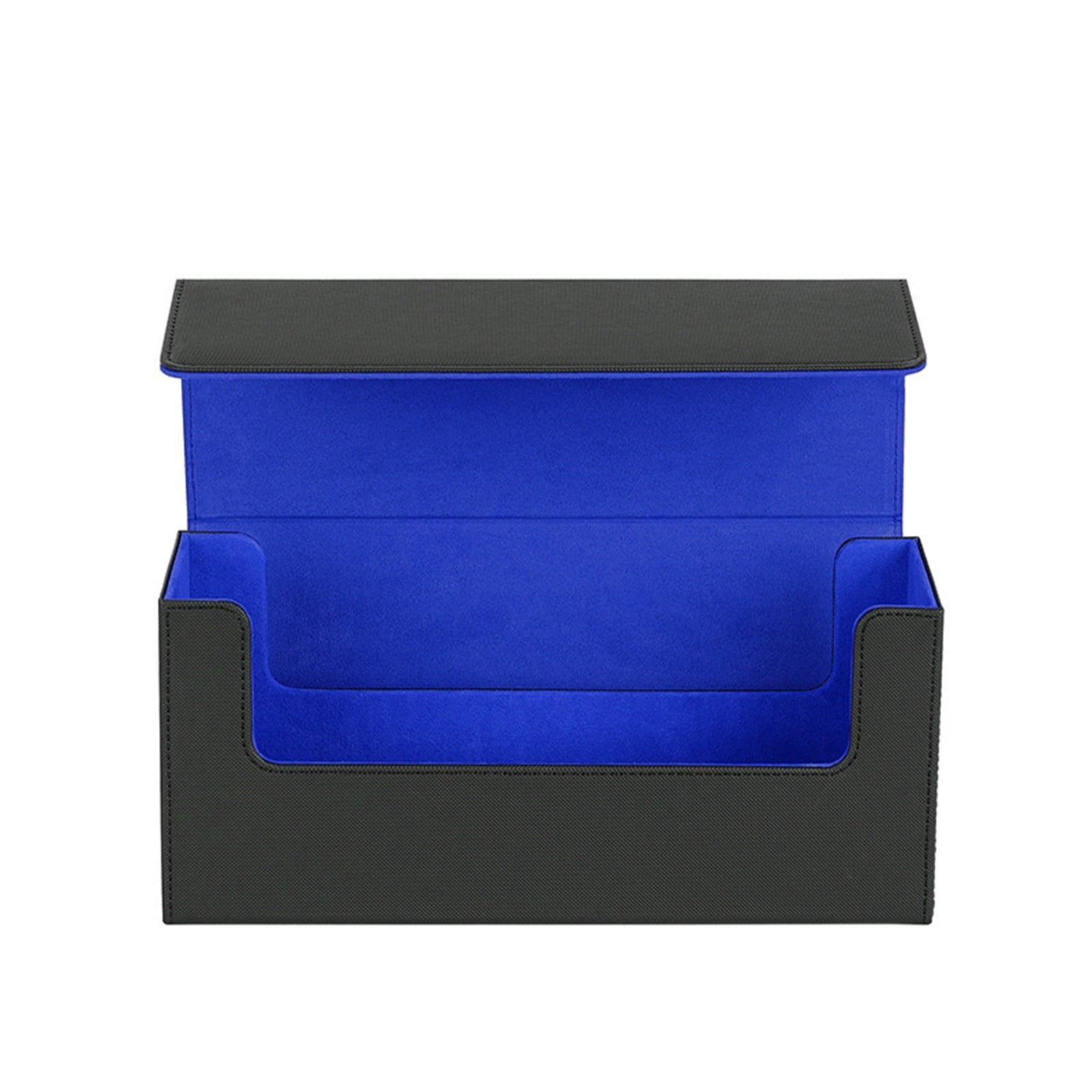 Premium PU Leather Card Deck Box, 8 Magnet Secure Storage Case with Soft Lining, Holds Sleeved and Unsleeved Cards, for Board Games and Collectors, 1 Count
