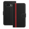 thumbnail image 1 of Premium PU Leather Case Compatible for Google Pixel 9A, PU Leather Wallet Flip Folio Case with Kickstand Card Slots Magnetic Closure for Google Pixel 9A Full Body Protective Cover, Black, 1 of 9