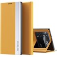 thumbnail image 1 of Premium PU Leather Cover for Xiaomi Poco M4 Pro 4G, [Shockproof TPU Interior] Stand Flip Phone Case for Xiaomi Poco M4 Pro 4G CX Yellow, 1 of 8