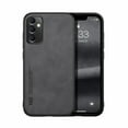 thumbnail image 1 of Premium PU Leather + TPU Back Case for Samsung Galaxy A14 5G, Luxury Thin Fit Shockproof Drop Protective Skin Friendly Support Magnetic Car Mount Case Cover for Samsung Galaxy A14 5G, Darkgray, 1 of 7