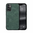 thumbnail image 1 of Premium PU Leather + TPU Back Case for Samsung Galaxy S25, Luxury Thin Fit Shockproof Drop Protective Skin Friendly Support Magnetic Car Mount Case Cover for Samsung Galaxy S25, Green, 1 of 7