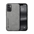 thumbnail image 1 of Premium PU Leather + TPU Back Case for Samsung Galaxy S25 Plus, Luxury Thin Fit Shockproof Drop Protective Skin Friendly Support Magnetic Car Mount Case Cover for Samsung Galaxy S25 Plus, Lightgray, 1 of 7