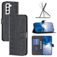 thumbnail image 1 of Premium PU Leather Wallet Case for Samsung Galaxy S21 FE, with Kickstand and Magnetic Closure Convenient Card Slots Cash Pocket Shockproof Protective Phone Cover for Samsung Galaxy S21 FE, Black, 1 of 8