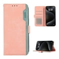 thumbnail image 1 of Premium PU Leather Wallet Case for iPhone 12 Pro Max, Luxury Slim Fit Card Slots Cash Pocket RFID Blocking Stylish Functional Flip Folio Phone Case Cover for iPhone 12 Pro Max, Pink, 1 of 6