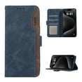 thumbnail image 1 of Premium PU Leather Wallet Case for iPhone 14 Pro Max, Luxury Slim Fit Card Slots Cash Pocket RFID Blocking Stylish Functional Flip Folio Phone Case Cover for iPhone 14 Pro Max, Blue, 1 of 6