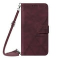 thumbnail image 1 of Premium PU Leather Wallet Case for iPhone 14 Pro Max, Soft TPU Shockproof Magnetic Clasp Flip Folio Phone Case with Card Slots Shoulder Strap Kickstand Cover for iPhone 14 Pro Max,Winered, 1 of 11