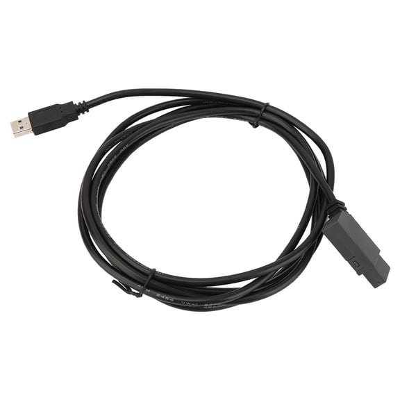 Premium PVC Jacket USB Programming Data Communication Cable, Soft Bare Copper Wire Cord for Controllers, Bending Tail Card Design, 98.4 in / 2.5 m Length, Black