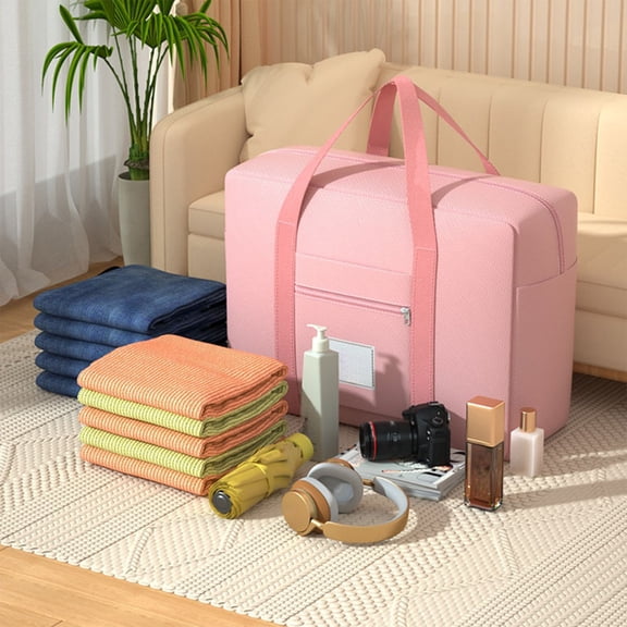 Premium PVC Travel Storage Bag - Waterproof & Durable Organizer for Clothes & Essentials, Reusable & Eco-Friendly Luggage Packing Cube, Heavy-Duty Carry-On Accessory (37x30x13cm)