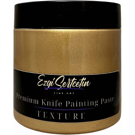 Premium Palette Knife Painting Paste|Texture Paste|Authentic Bright Colors|Ready to Use|Easy to Apply| 6oz (Silicone Bronze)