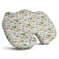 thumbnail image 1 of Premium Palm Trees Pattern Memory Foam Seat Cushion Ergonomic Chair Pad for Office Chair, Car, Airplane & Bleachers Sciatica, Tailbone Hip & Back Pain Relief - Chair Cushion for Long Office Workers., 1 of 5
