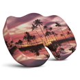thumbnail image 1 of Premium Palm Trees Pattern Memory Foam Seat Cushion Ergonomic Chair Pad for Office Chair, Car, Airplane & Bleachers Sciatica, Tailbone Hip & Back Pain Relief - Chair Cushion for Long Office Workers., 1 of 5