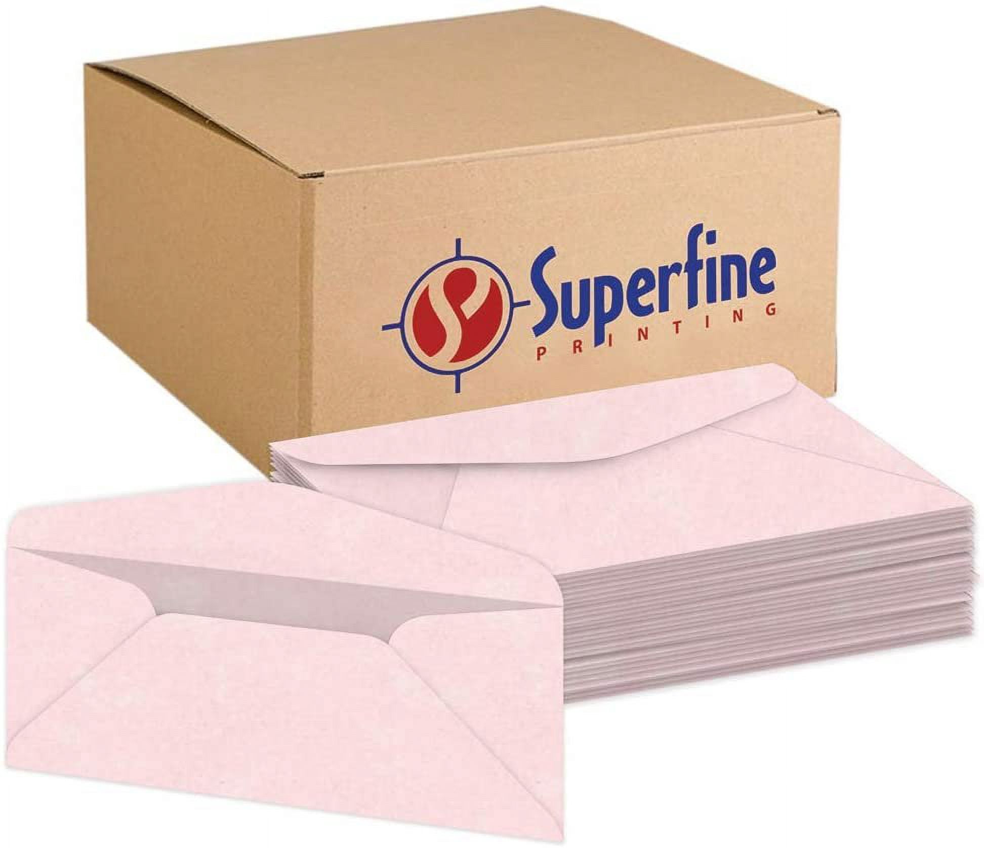 Premium Parchment #10 Business Envelopes - for Invitations, Greetings, Holiday, Office, Invoices, Letters, Mailings| 4 1/8 x 9 1/2 Inches | 500 Per Pack (Ice Pink)