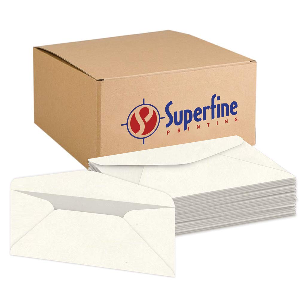 Premium Parchment #10 Business Envelopes - for Invitations, Greetings, Holiday, Office, Invoices, Letters, Mailings| 4 1/8 x 9 1/2 Inches | 500 Per Pack (New White)