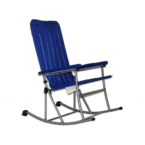 Premium Patio/Outdoor Folding Rocking Chair - Blue Blue Rocker