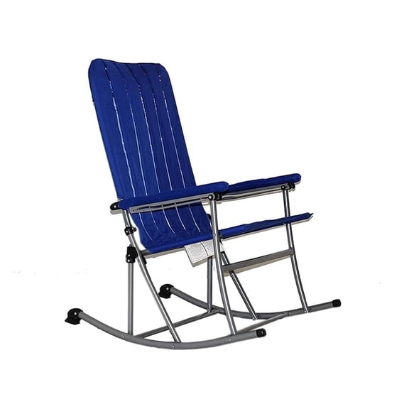 Premium Patio/Outdoor Folding Rocking Chair - Blue