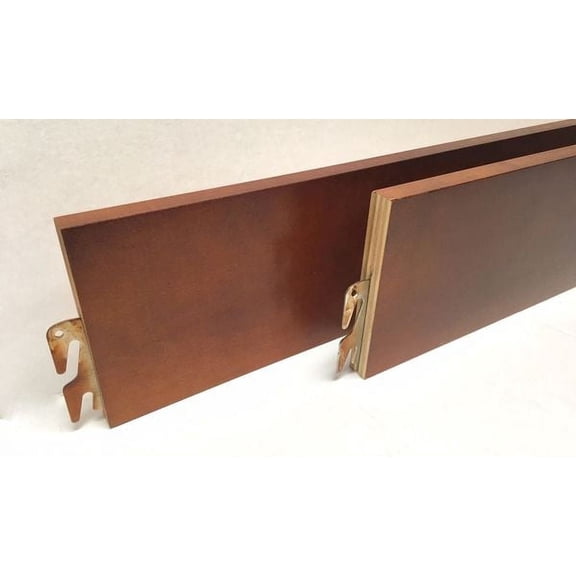 Wood Bed Rails - Hook-On Replacement Rails (Pair) - Pecan, 86" - Fits Twin, Full, Queen, King, & Cal. King Bed Frame Sizes